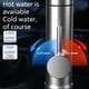 thumbnail image 5 of Inteprter Grifo de cocina con calefacción eléctrica, pantalla de visualización, lavabo doméstico, grifo Digital Juegos de accesorios de baño Blanco Enchufe de EE. UU. 110V, 5 of 6
