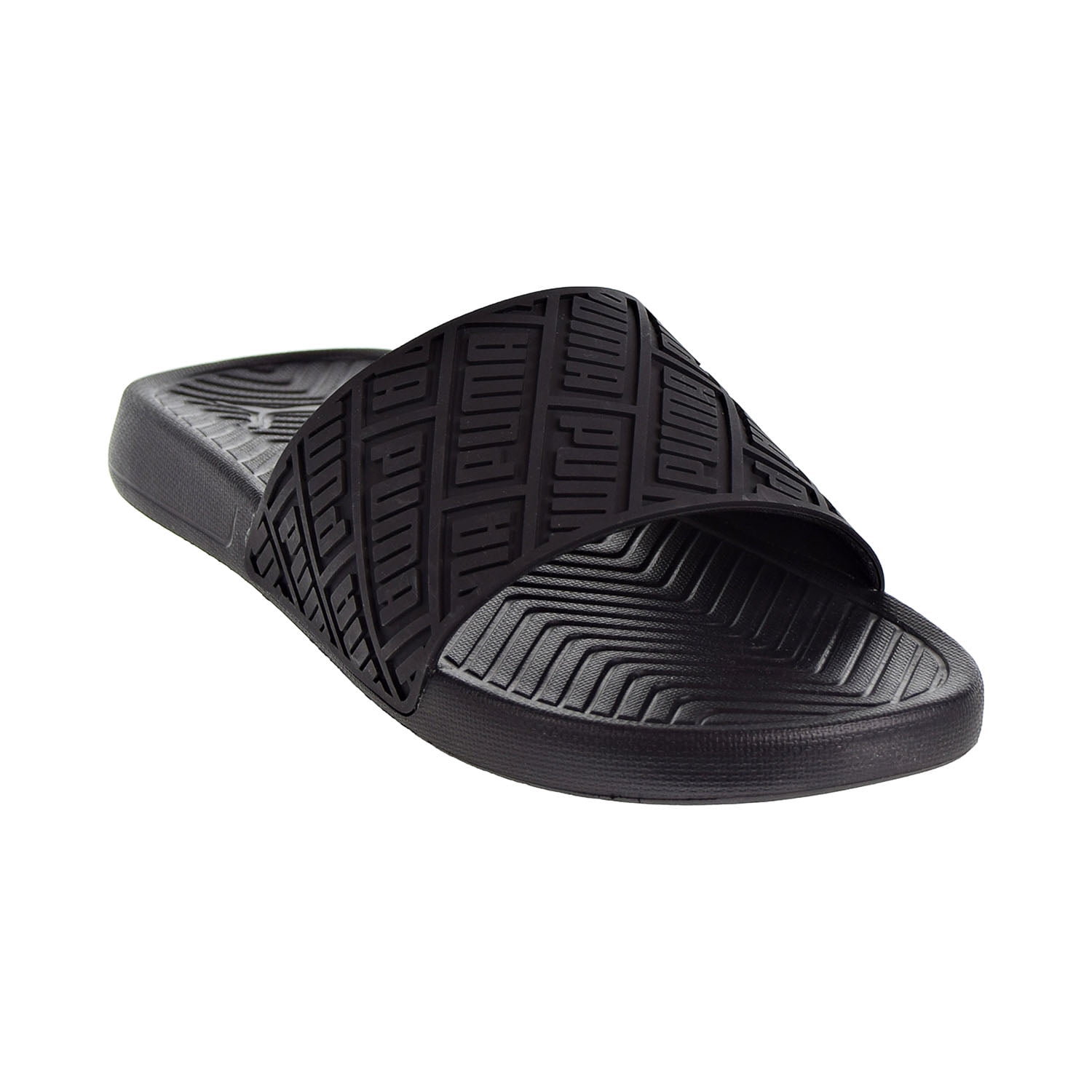 puma black slide flip flop