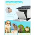 thumbnail image 4 of Indoor Outdoor Dog House Big Dog House Plastic Dog Houses For Small Medium Large Dogs 26 Inch High All Weather Dog House With Base Support House With, 4 of 5