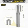 thumbnail image 2 of Uxcell Hand Plug Tap M27 x 1.5 H2 Thread Plug Style Screw Tapping Threading Tool, 2 of 6