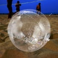 thumbnail image 4 of Beach Toys Summer Inflatable Clear Balls Glitter Design Giant Pool Sequin Billiards, 4 of 6
