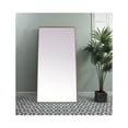 thumbnail image 2 of Metal Frame Rectangle Full Length Mirror 36x72 Inch in Brass, 2 of 10