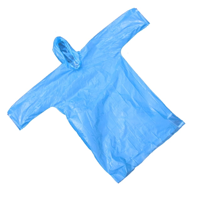 Poncho de Lluvia desechable Impermeable Unisex azul para Acampada Al Aire libre Sunnimix