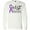AA-White, variant on Inktastic Stop Domestic Violence-purple Ribbon Long Sleeve T-Shirt