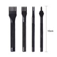 thumbnail image 1 of Hole Punch Tool Kit 4mm DIY Sewing Tools Leather Hole Punch Steel Craft Lacing Sew Chisel Set 1/2/4/6 Prongs 4Pcs, 1 of 5