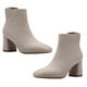 thumbnail image 1 of 1 par de botas de punta cuadrada, zapatos de tacón grueso, botas de tacón medio, botines de mujer, 1 of 5
