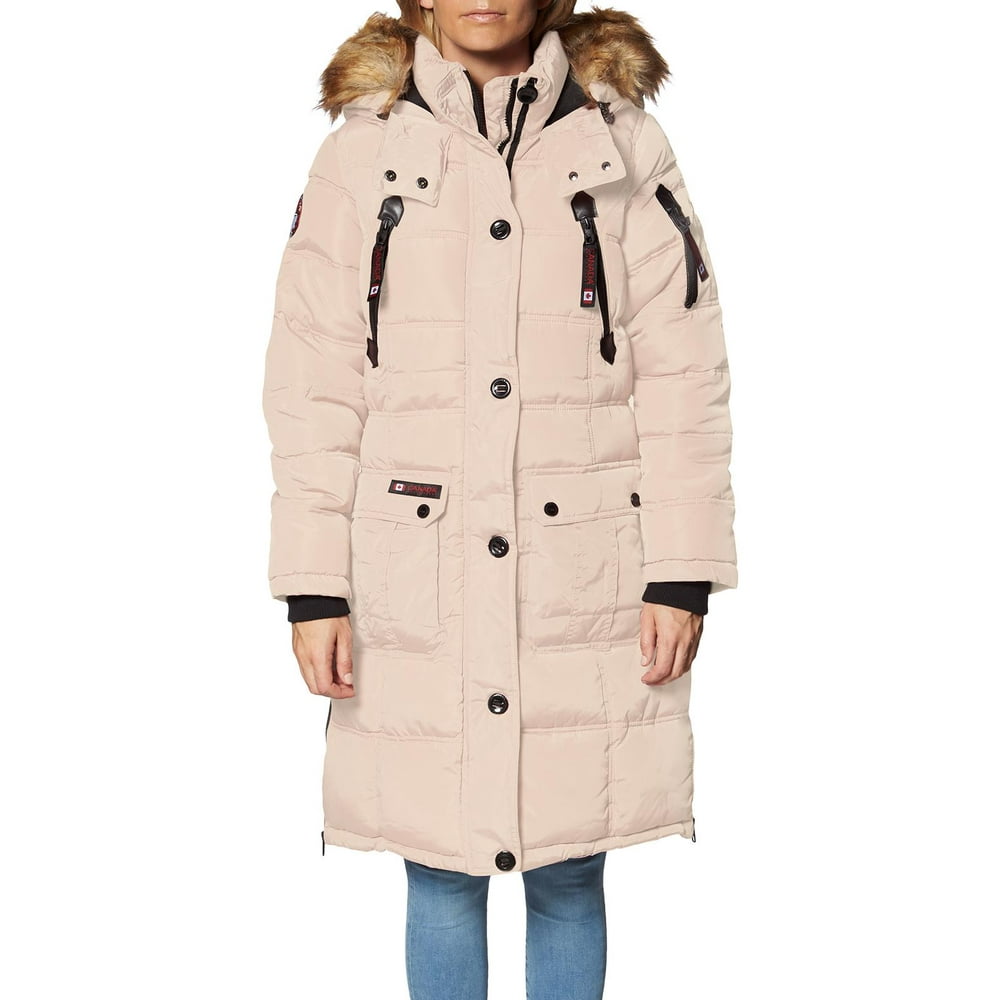 Canada Weather Gear Canada Weather Gear Womens Faux Fur Heavyweight Puffer Coat