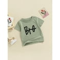 thumbnail image 2 of Listenwind Toddlers Summer Casual Cotton T-shirt Boys Girls Creative Letter Printing Short Sleeve Round Collar Tops, 2 of 7