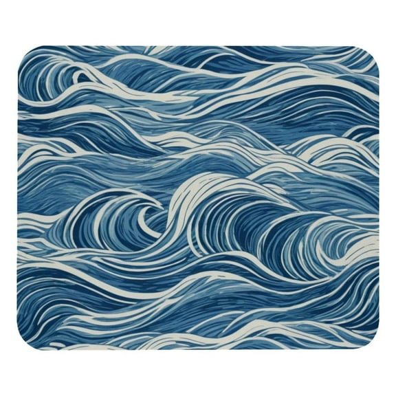 Big Waves Mouse Pad Square Washable Mousepad Anti-slip Rubber Desk Mat Gaming Office