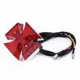 Motorcycle Choppers Dirt Bike Maltese Cross LED Rear License Plate Tail