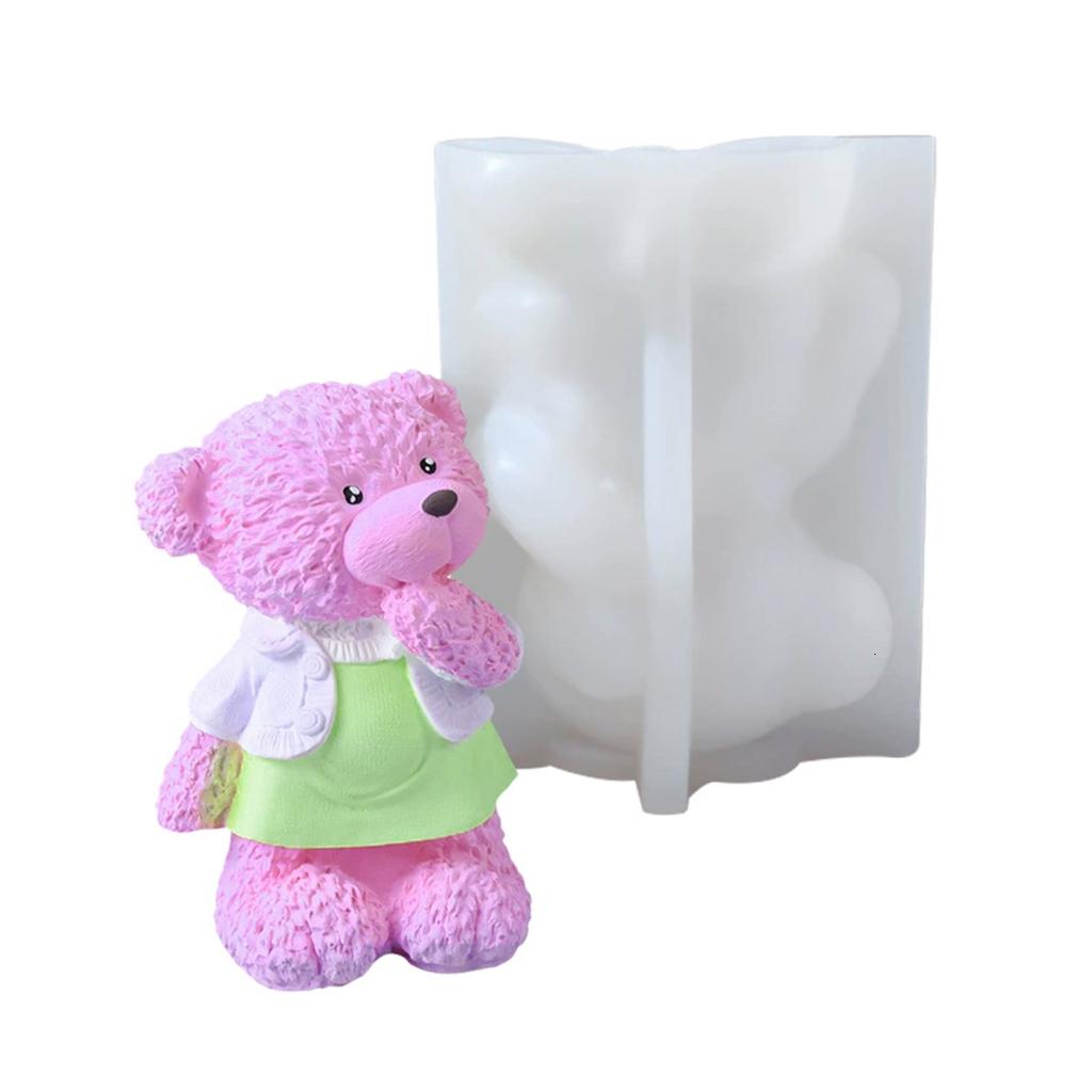 Bear Silicone Molds for Epoxy Resin Candle Soap Heat Resistant Baking Molds