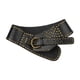 thumbnail image 2 of Cinturón ancho Salvador de cuero PU de moda para mujeres negro, 2 of 9