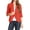 Reddish-Brown, variant on Women's Casual Office Wear Open Draped Front 3/4 Sleeves Basic Solid Blazer Jacket S-3XL