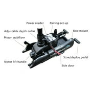 HASWING OUTDOOR Electric Trolling Motor 24V 60 80lbs Cayman GPS Anchor Cruise Control Navigation Shaft Bow Mount Saltwater Freshwater with Remote Control, Quick Release Bracket, Foot Controller