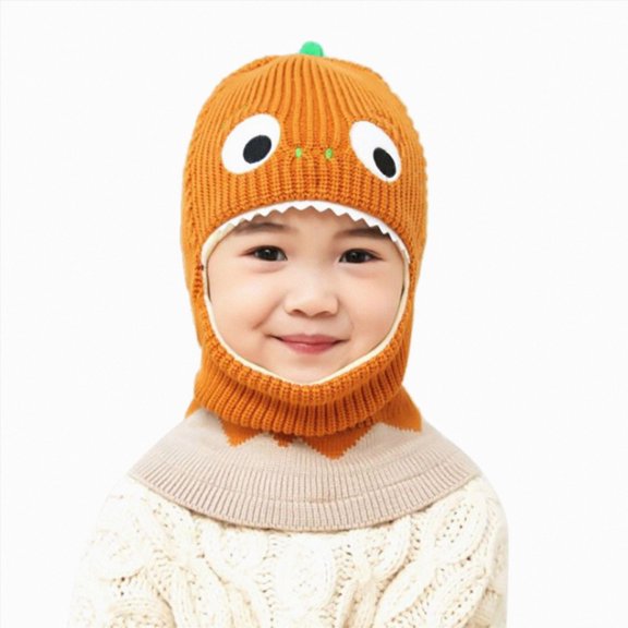 Toddler Boys Girls Beanie Hat Toddler Winter Hat Baby Warm Hat Fleece Lined Girls Boys Kids Cartoon Winter Hat Scarf Earflap Hood Skullss Caps