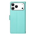 thumbnail image 3 of Leather Case For Apple iPhone 17 Pro 6.3",Embossed Totem Wallet With Card Holder,Wristband, Shockproof Kickstand Magnetic Cover,Light Green,For iPhone 17 Pro, 3 of 7