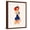 Brown Frame, variant on Art.com Sexy Pin up Sailor Girl Painting with Full Paper Poster Edge Art Print by lineartestpilot, Brown Frame Wall Art, 17" x 21"