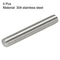 thumbnail image 2 of Unique Bargains M10 x 60mm Fully Threaded Rod 304 Stainless Steel Right Hand Threads 5 Pack, 2 of 4