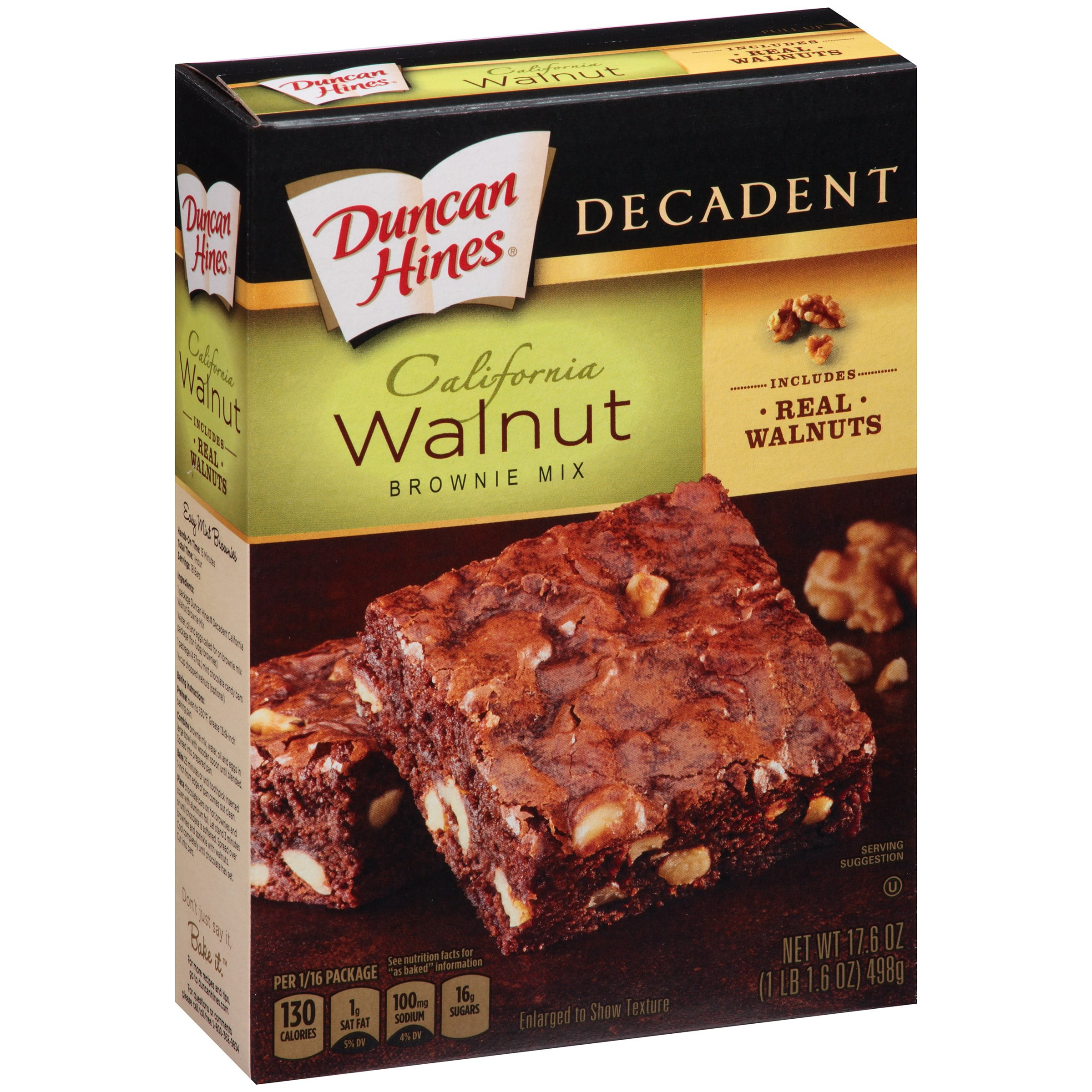 Duncan Hines Chocolate Lover's Walnut Brownies, 17.60 oz by Pinnacle Group LLC