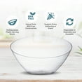 Posh Setting Clear Plastic Disposable Serving Bowls, Large Angled Party