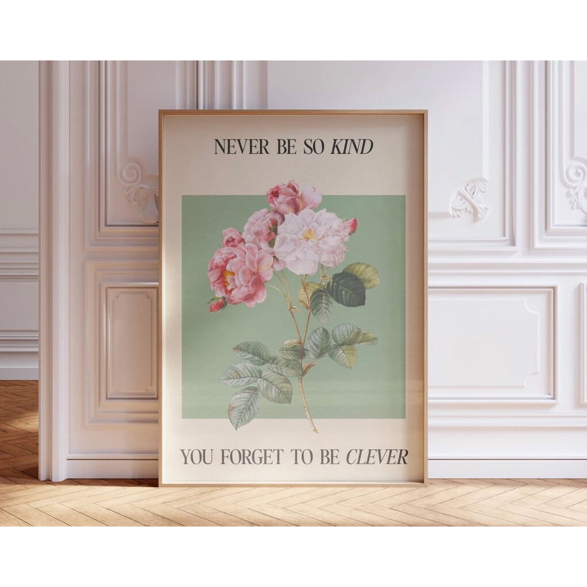 Kna Prints - 1 Pc Poster Never Be So Kind You Forget To Be Clever Digital Print Music Wall Art Aesthetic Prints Taylor Art Bedroom Decor Marjorie Print, UNFRAMED-24x36