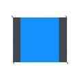 thumbnail image 2 of LJNYFDC Foldable Outdoor Blanket Outdoor Picnic Blanket with Stake Carabiner Drawstring Waterproof Sandproof Foldable Machine Washable Camping Rectangle Blanket, 2 of 7