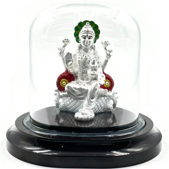 999 Pure Silver Lakshmi / Laxmi 3.0-inch Tall idol / Statue / Murti (Figurine #18)