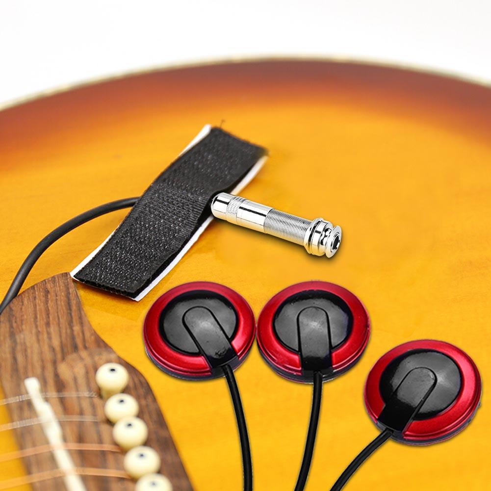 Mgaxyff Transducer Pickup,Selfadhesive Piezo Transducer Microphone