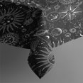 thumbnail image 3 of Black Gothic Sun Planet Pattern Rectangle Tablecloth 60"x84",Waterproof Polyester Rectangle Table Cloth, Wipeable Spillproof Polyester Tablecloth for Dining, Camping, Indoor and Outdoor, 3 of 5