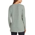 thumbnail image 3 of Matty M Women's Top Sz S V-Neck Long-Sleeve Tunic Green, 3 of 4
