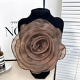 thumbnail image 3 of 10inch Extra Large Flower Brooch Pin for Women Fashion Dainty Organza Satin Fabric Big Camellia Brooches Lapel Pins Wedding Dance Party Dress Accessories Exaggerated Jewelry Gift, 3 of 10