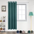 thumbnail image 2 of Cortinas de Terciopelo Rojo Verde para Sala de Estar y Dormitorio Aislamiento Térmico Reducción de Ruido Cortinas Opacas Verde Oscuro 132 * 160 cm, 2 of 5