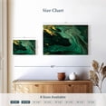 thumbnail image 4 of Elephant Stock Green And Gold Abstract Wall Art - Horizontal Canvas Wall Art - Living Room Wall Decor - Abstract Canvas - Gold And Teal Decor - 24" x 16", 4 of 8