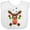 AA-White, variant on Inktastic Cute Christmas Reindeer with Red Nose, Ornaments and Bow Tie Boys or Girls Baby Bib
