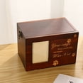 thumbnail image 4 of JingChun Clearance Under $2.00 Pet Coffin with Photo Frame fors and s Funeral Supplies Solid Wood Pet Urn Body Storage Memorial 16x11x11cm, 4 of 6
