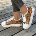 FLTHDD Women‘s Floral Print Canvas Sneakers Lace Up Platform Soft Sole