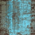thumbnail image 1 of Ahgly Company Indoor Square Oriental Light Blue Industrial Area Rugs, 8' Square, 1 of 4
