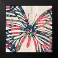 thumbnail image 2 of Dee Dee 20x20 Black Modern Framed Museum Art Print Titled - Floral Butterfly, 2 of 5