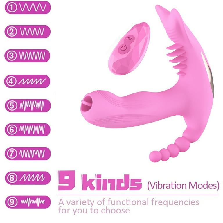 Quiet Wireless Wearable Panty Vibrator for Women, Tongue Licking Panty  Dildo Adult Sex Toys for Female Her Pleasure Vibrator with Remote Control  Heating Fuction Clitoris G-spot Stimulating Vibrator 