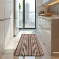 thumbnail image 4 of Boho Red Striped Ethnic Pattern Kitchen Rug Mat,Kitchen Runner Rugs Non Skid Washable,Decorative Kitchen Floor Mats for Kitchen,Sink,Laundry,17"x47.2", 4 of 7