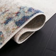 thumbnail image 5 of SAFAVIEH Phoenix Lynna Abstract Area Rug, Ivory/Blue Rust, 6'7" x 6'7" Round, 5 of 8