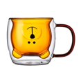 thumbnail image 2 of Bear Transparent Double Glass Glasses With Handles Double-Layer Household Heat Transfer Resistant Glassware Coffee Mug, 2 of 21