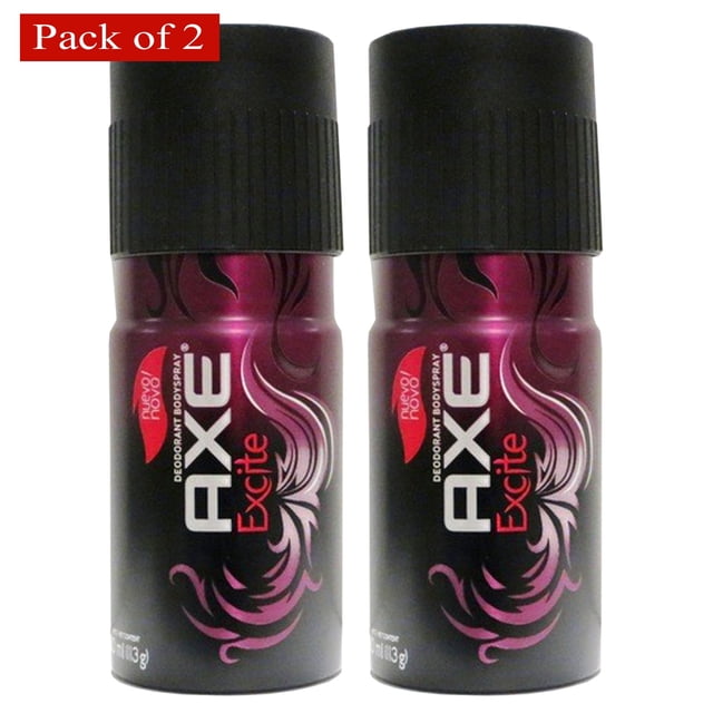 Axe Body Spray Deo Excite 150ml (Paquete de 2)