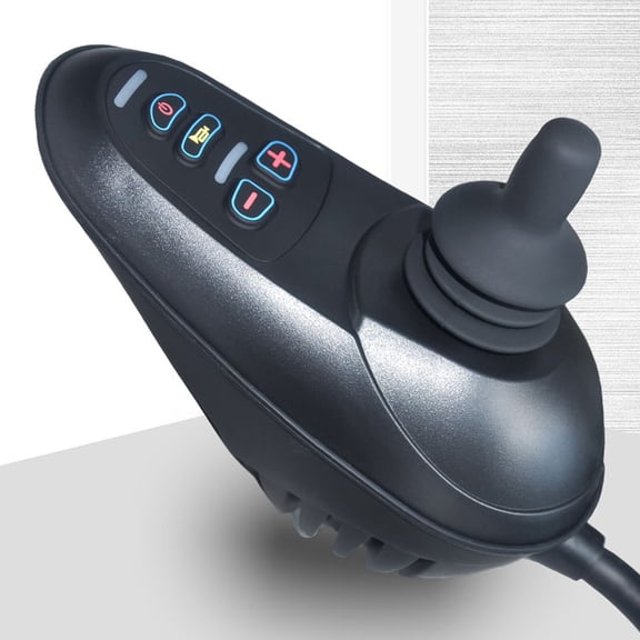24V DC Electric Wheelchair Accessories Controller Rocker,Hall Rocker LED Instruction Joystick Waterproof Controller for Folding Electric Wheelchair