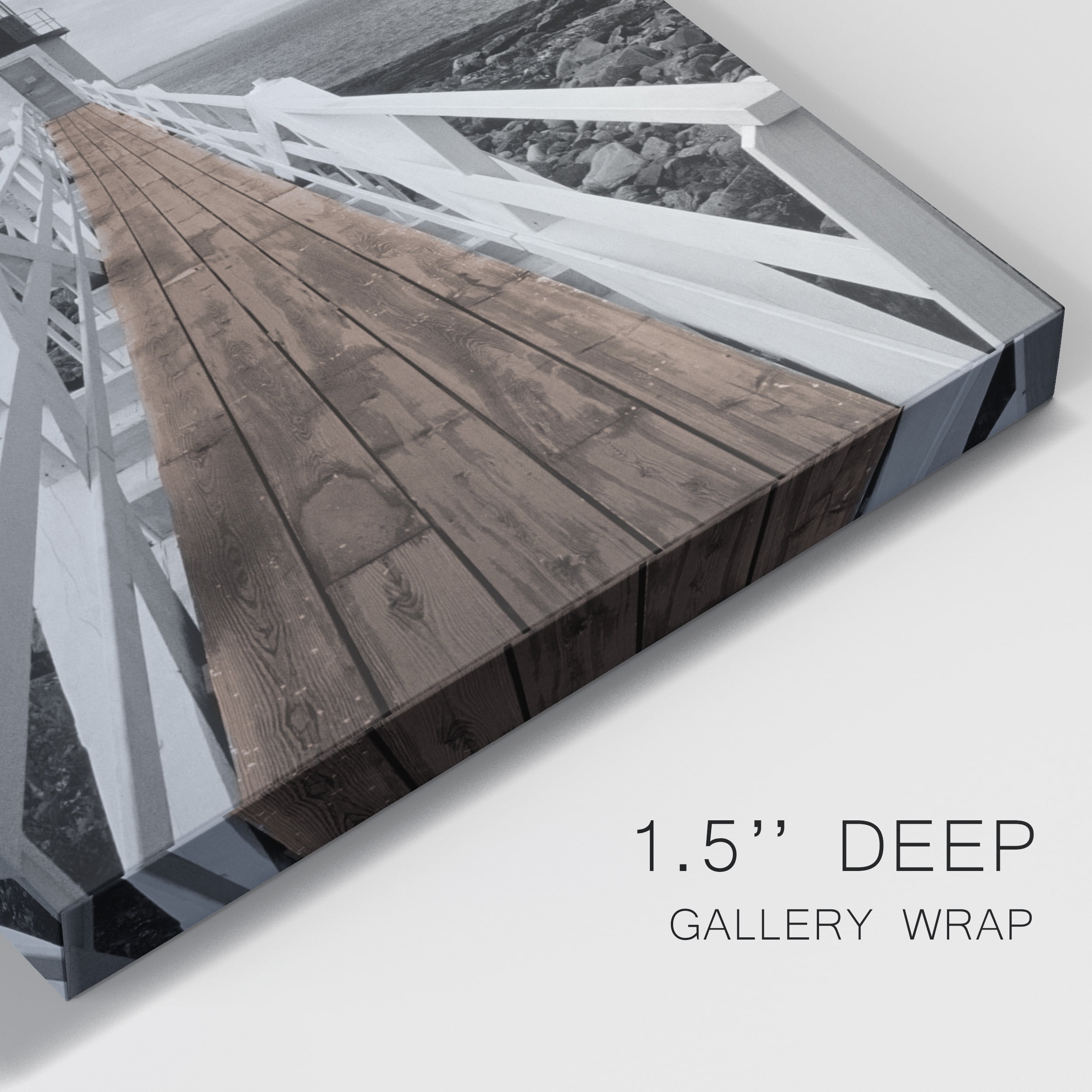 Port Clyde Lighthouse Premium Gallery Wrapped Canvas - Ready to Hang - 18 x 27