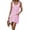 A-RD1157, variant on Women Striped Sleeveless Dress Square Neck Button Strap Pocketed Casual Daily Short Gown