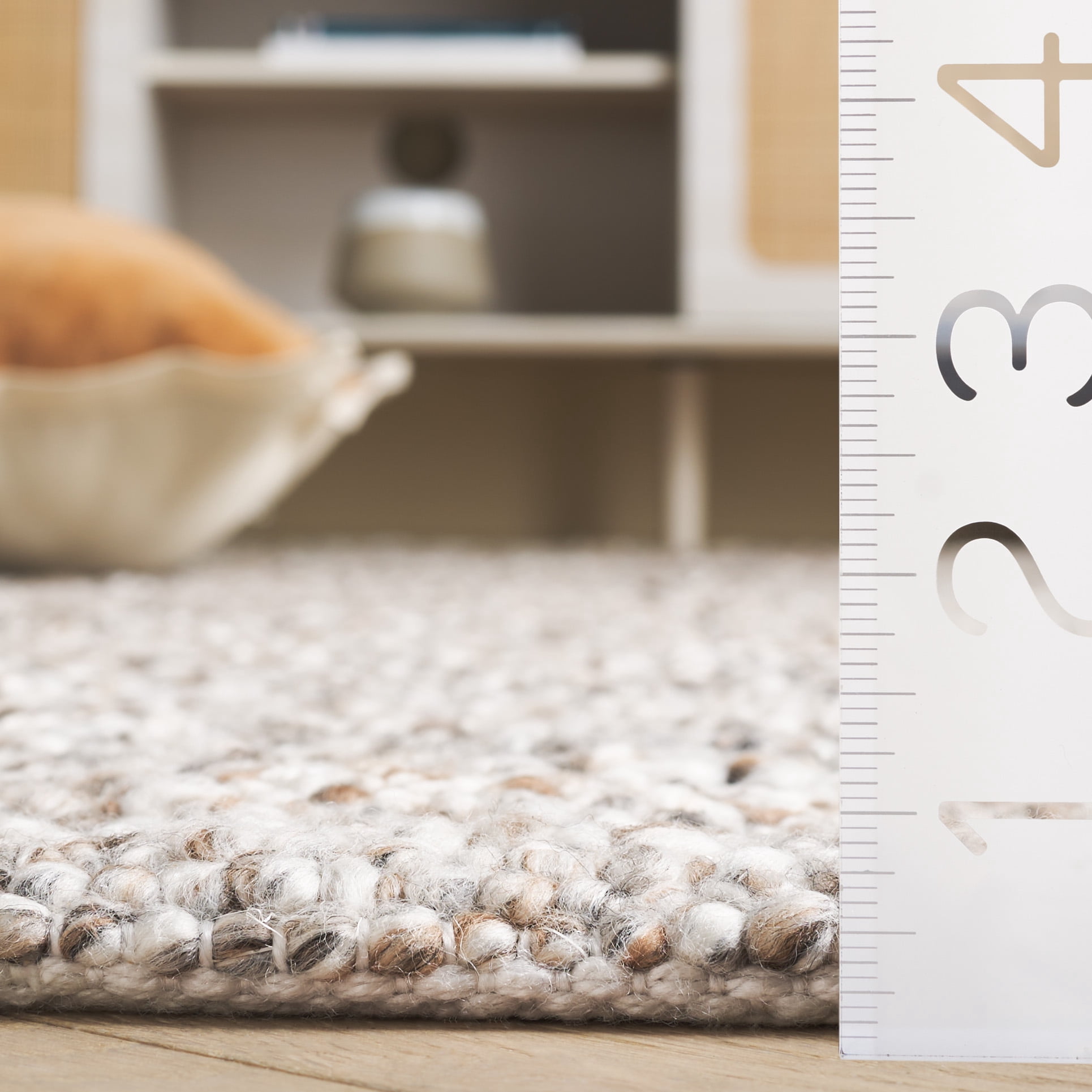 SAFAVIEH Renewal Holden Solid Runner Rug, Natural/Gray, 2'3" x 8'