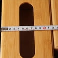 thumbnail image 4 of Decorative Bamboo Tissue Box Paper Dispenser Container Desk Kitchen Home Office, 4 of 7