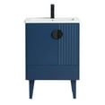 thumbnail image 2 of Venezian Collection - 24" Single Navy Blue Bathroom Vanity, - Black Handles.&nbsp;, 2 of 9