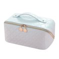 thumbnail image 2 of Bolsas de maquillaje de PU con bolsa de cosméticos de diamante con cremallera para viajes femeninos (azul) Ndcxsfigh Cuidado Belleza, 2 of 8